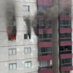 Aparatamento no bairro Carmo, em BH, pega fogo e mobiliza bombeiros