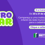 Inscrições para o Cadastro Escolar 2026 seguem abertas para crianças de 0 a 3 anos Inscrições para o Cadastro Escolar 2026 seguem abertas para crianças de 0 a 3 anos