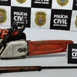 Homem é preso por ameaças domésticas com uma motosserra em Andrelândia (MG)