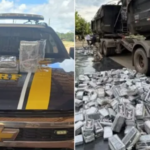 PRF apreende cocaína avaliada em R$ 100 milhões com símbolo de torcida organizada