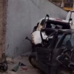 Rapaz é preso após furtar van e bater em veículos, muro de residência e igreja em Betim