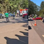 Grave acidente deixa um morto e trava o trânsito na BR-040 em Minas