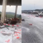 caminhoneiro é preso por embriaguez após bater em praça de pedágio na BR-381