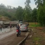 BR 381 tem congestionamento de 14 quilometros em João Monlevade após acidente