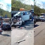 ‘Tem gente presa às ferragens’, diz testemunha de acidente com 25 veículos na BR-040, na Grande BH